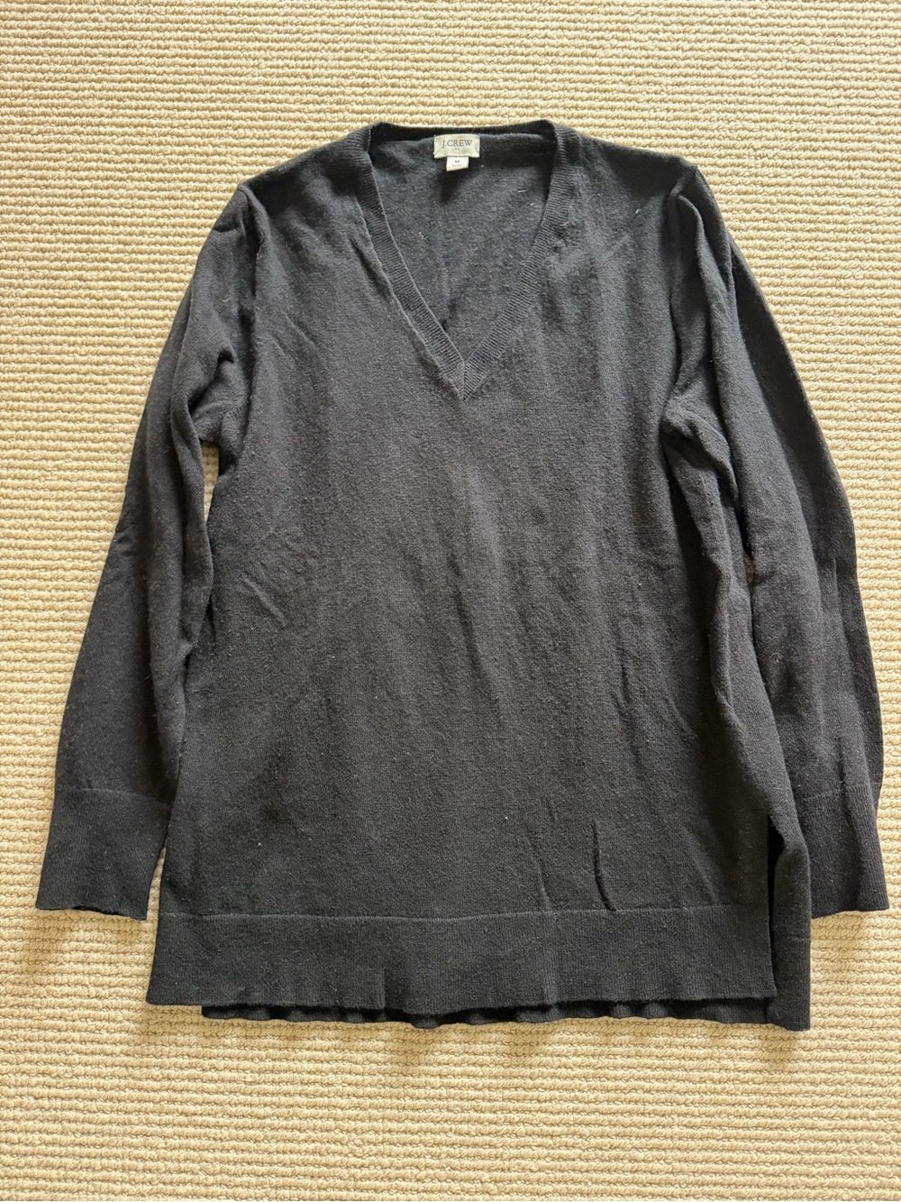 J. Crew Navy V-Neck Lightweight Sweater